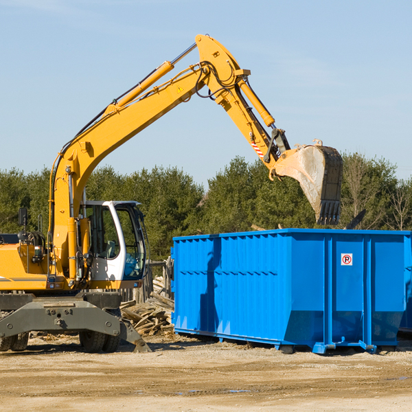 how many times can i have a residential dumpster rental emptied in Villenova NY